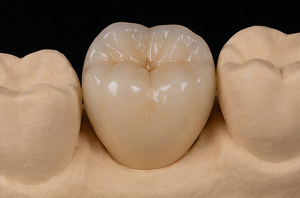 Teinte : Couronne unitaire sur implant